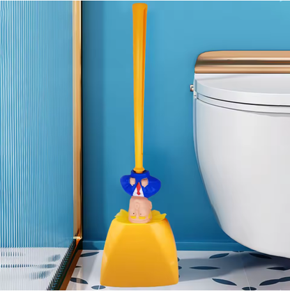 'Bad hair day' toilet brush